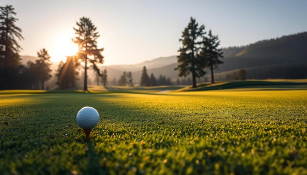 Mental game focused on golf course